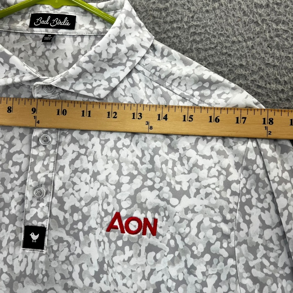 Bad Birdie Golf Polo Shirt Mens Medium AON Lansdowne Logo‎ Performance Stretch - Picture 5 of 16